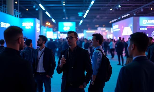 Melbourne Game Labs team attending an international gaming conference