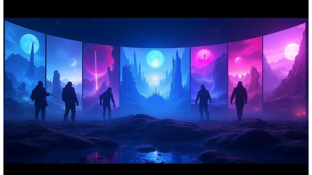 Static fallback showing vibrant game scenes collage
