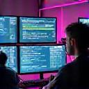Quality assurance and playtesting with testers analyzing gameplay and bug tracking